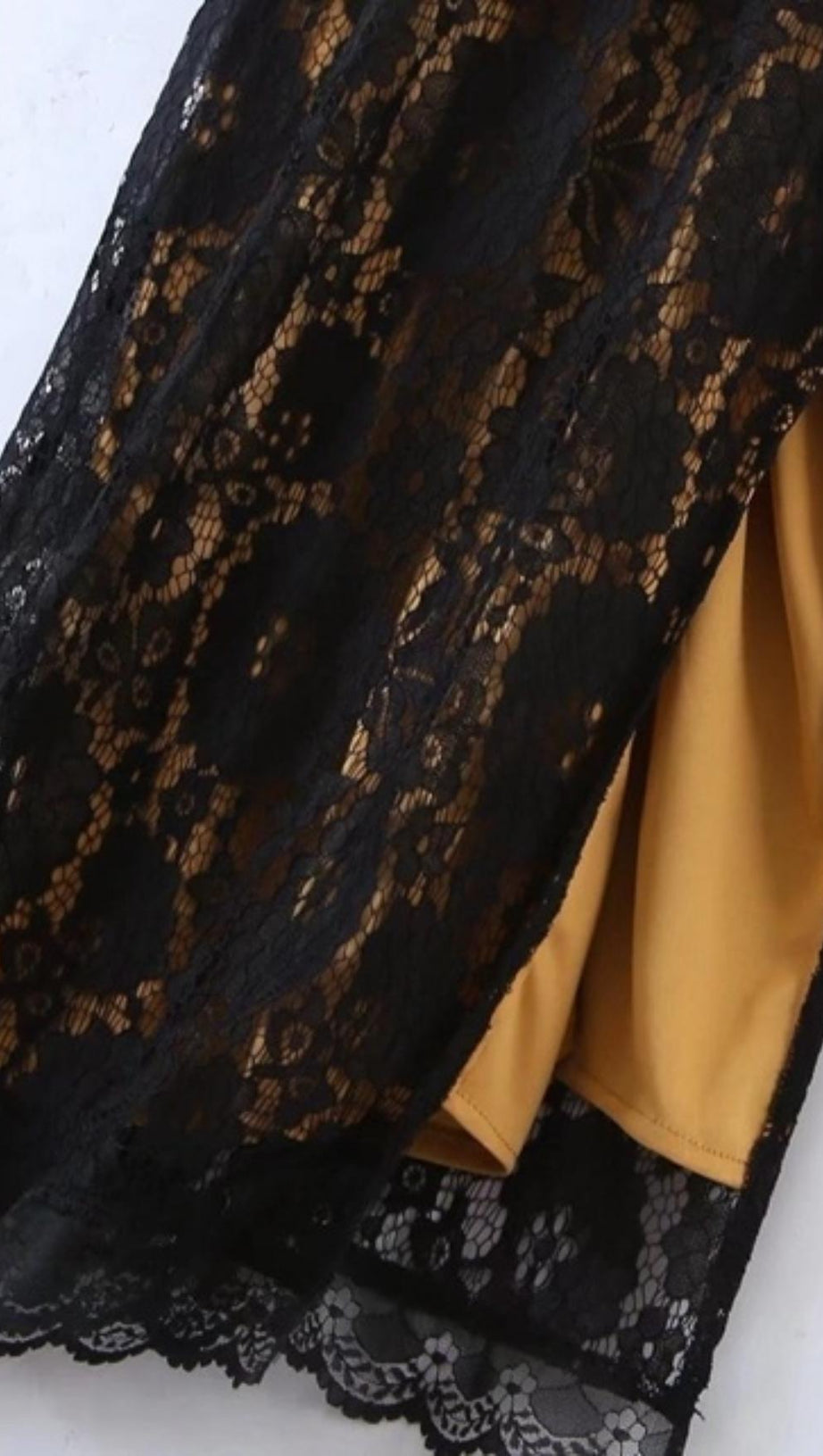 MINI ABITO SENZA MANICHE IN PIZZO