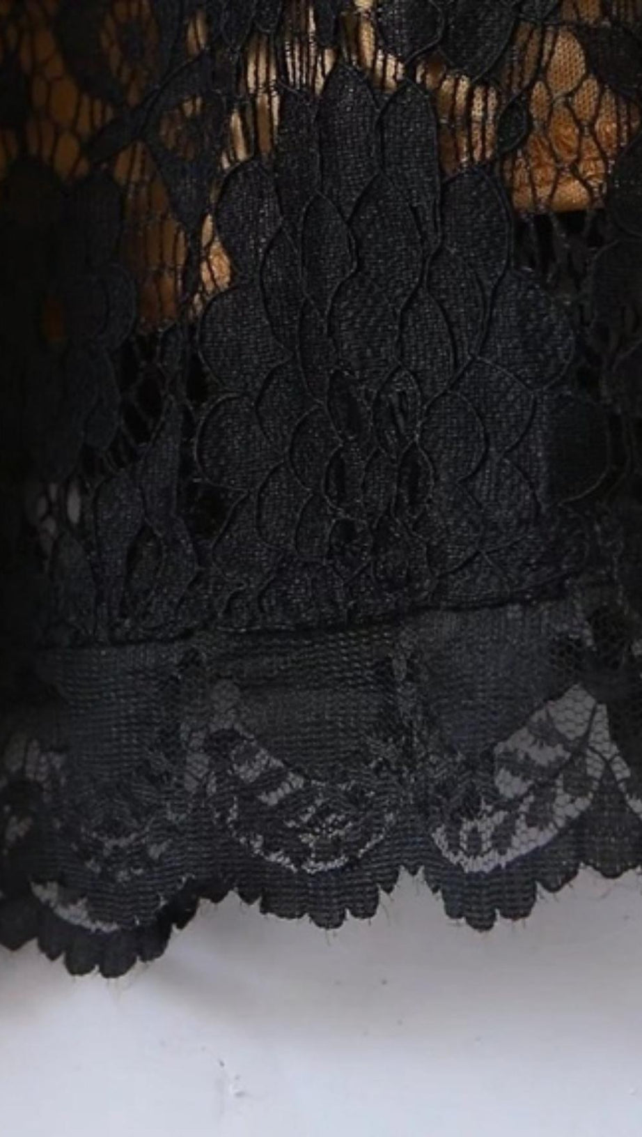 MINI ABITO SENZA MANICHE IN PIZZO