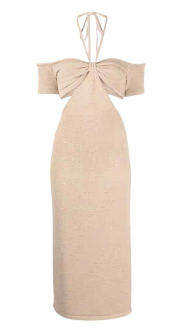 AIIZIE HALTER CUT OUT MIDI DRESS - product image
