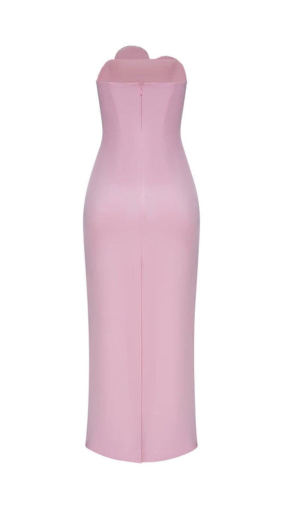 AIIZIE HEART-EMBELLISHED STRAPLESS COLUMN MIDI DRESS - product image