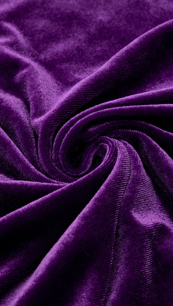 AIIZIE LONG SLEEVES RUCHED MINI DRESS IN PURPLE - product image