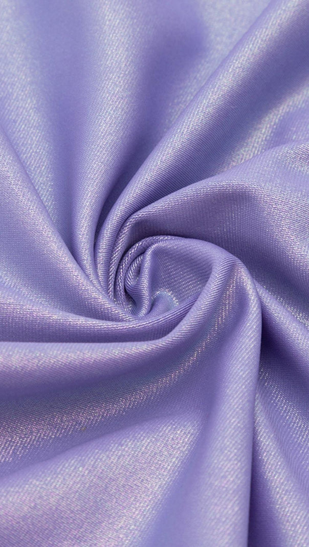 AIIZIE LONG SLEEVES CUT OUT MINI DRESS IN PURPLE - product image