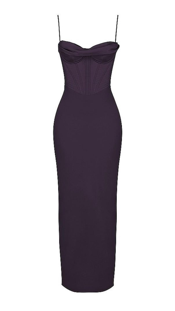 AIIZIE NIGHT SHADE CORSET MAXI DRESS - product image