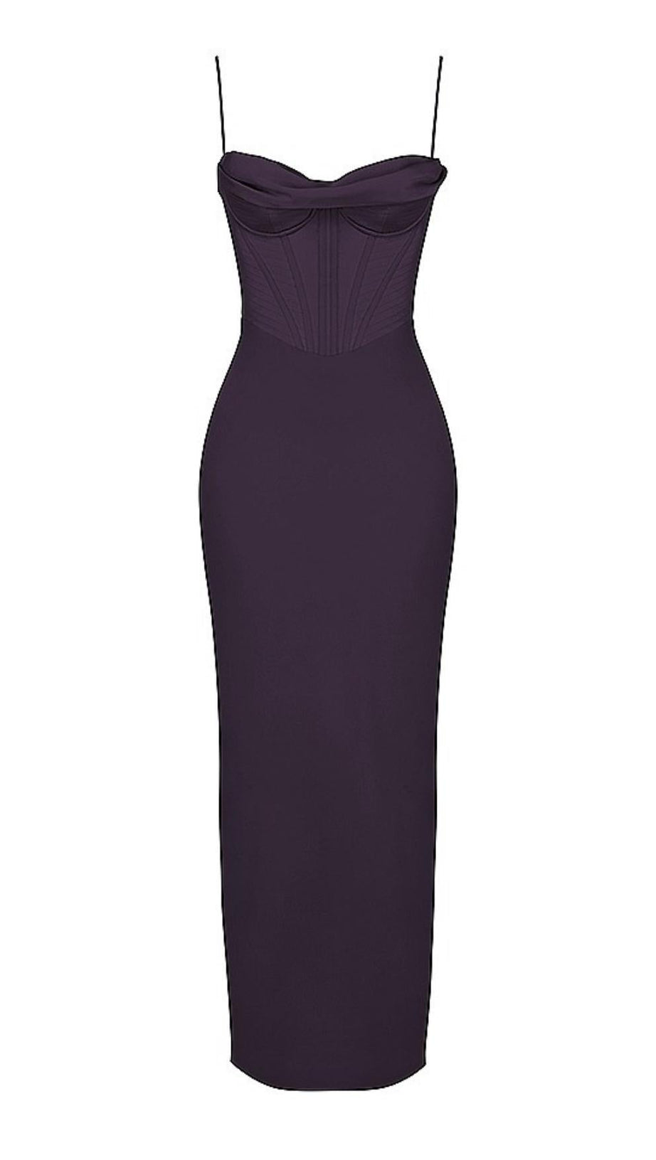 ABITO LUNGO CON CORSETTO NIGHT SHADE