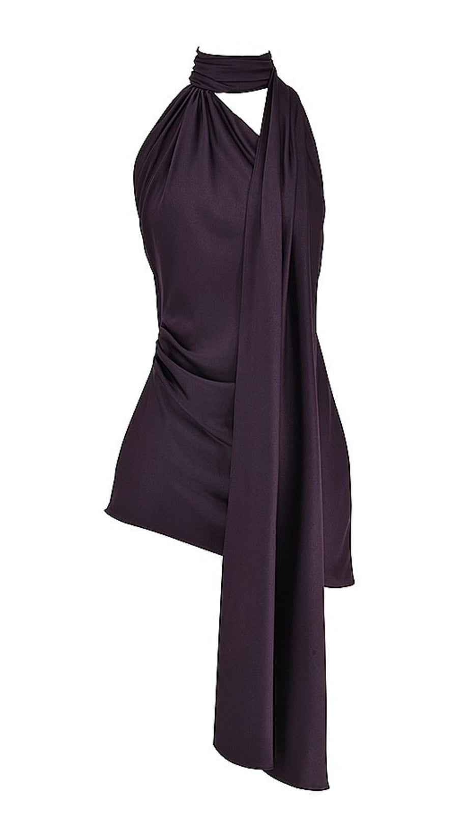 NIGHT SHADE  WRAP NECK DRESS
