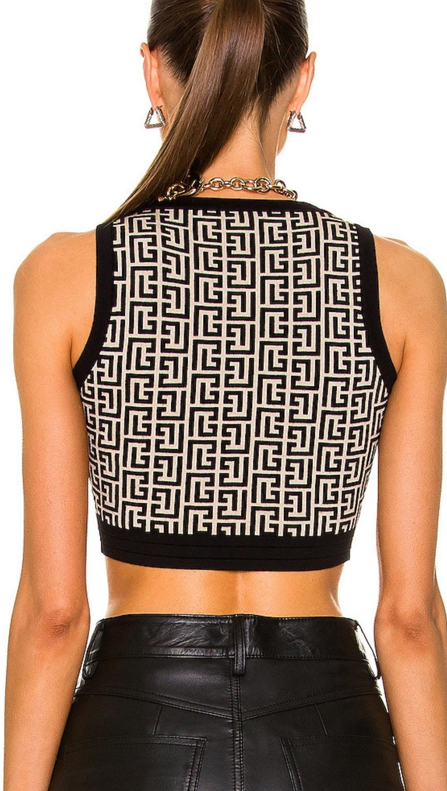 JACQUARD TWO PIECE SET IN GRAY