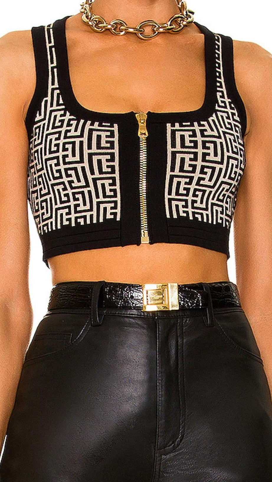 JACQUARD TWO PIECE SET IN GRAY