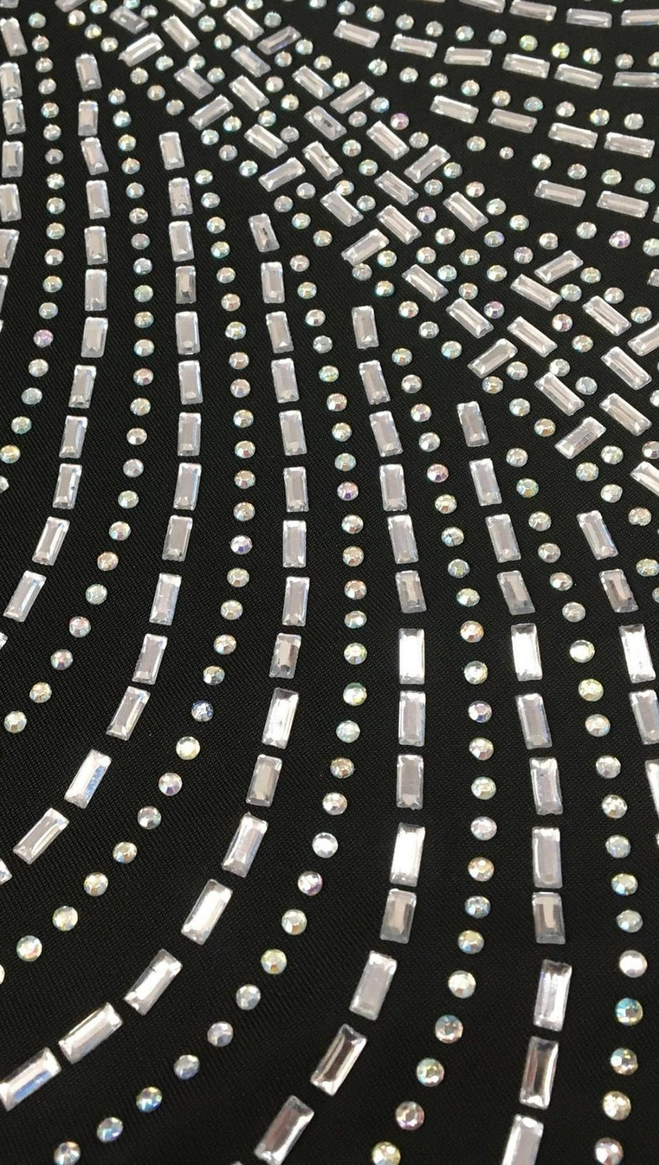 BANDAGE SEQUIN MINI DRESS IN BLACK