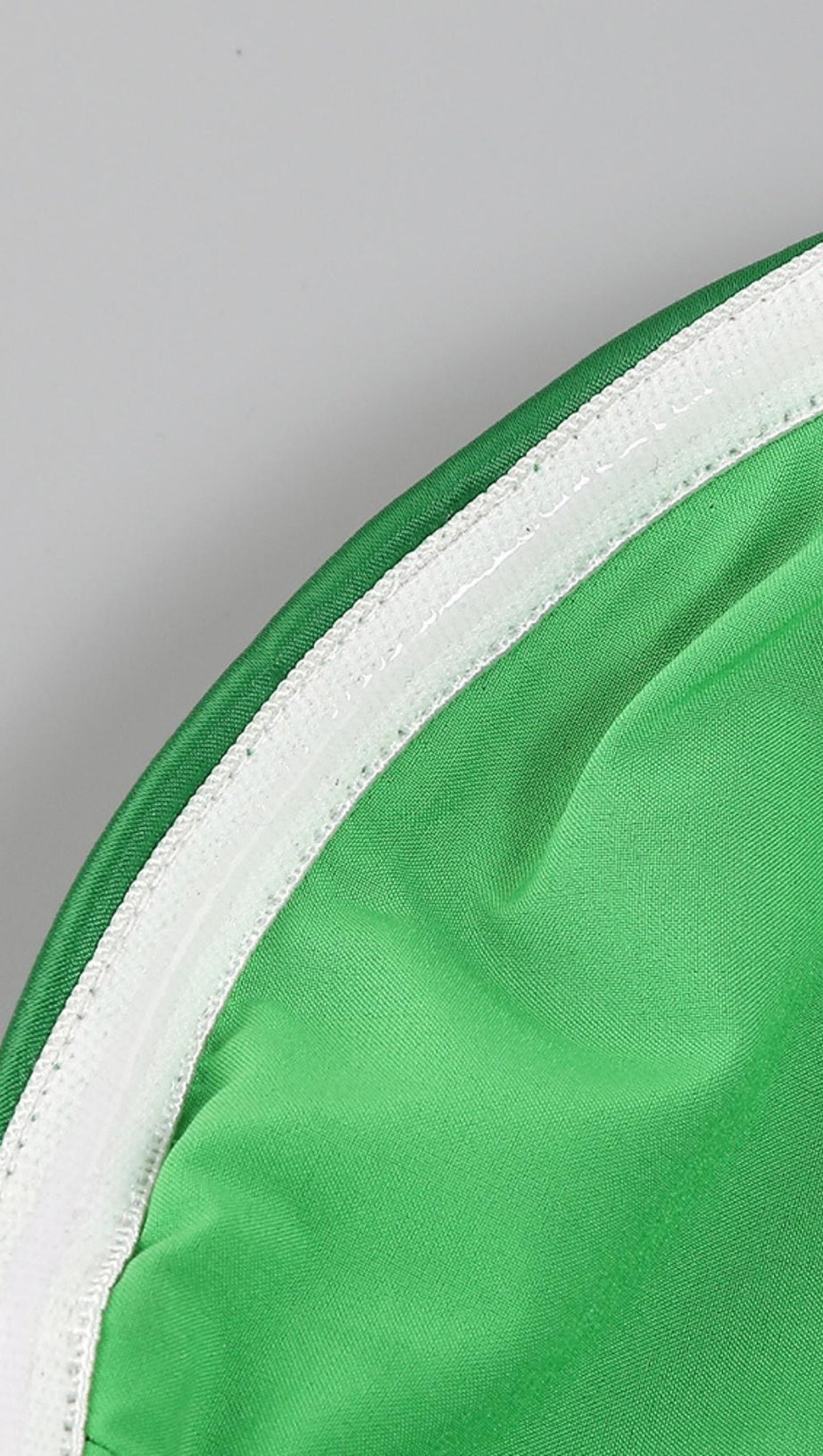 RUCHED STRAPLESS MAXI DRESS IN GREEN