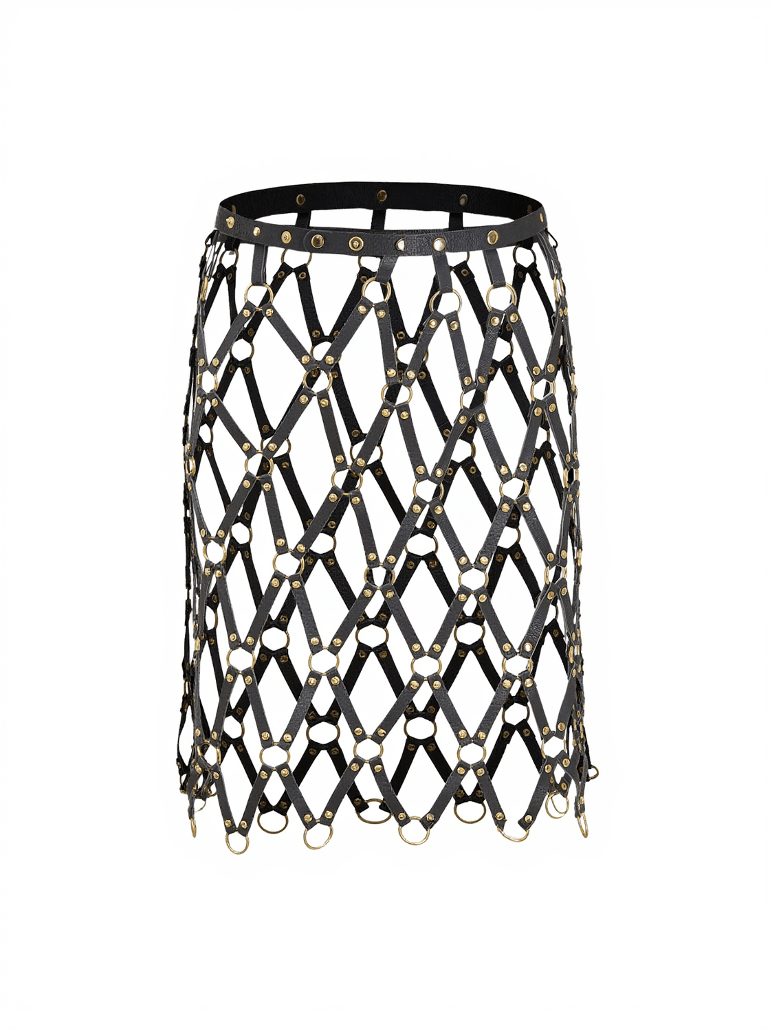 FREDERICK RIVET HOLLOW LEATHER BELT