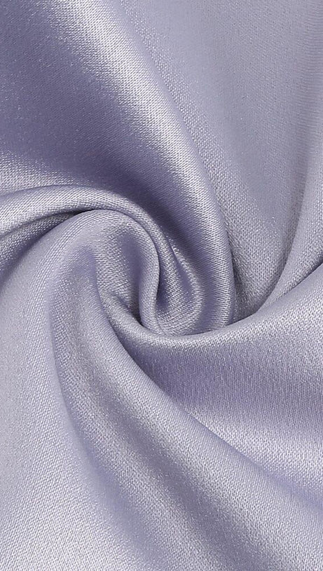 MINK SATIN SWEETHEART NECK CORSET FRONT SPLIT MAXI DRESS