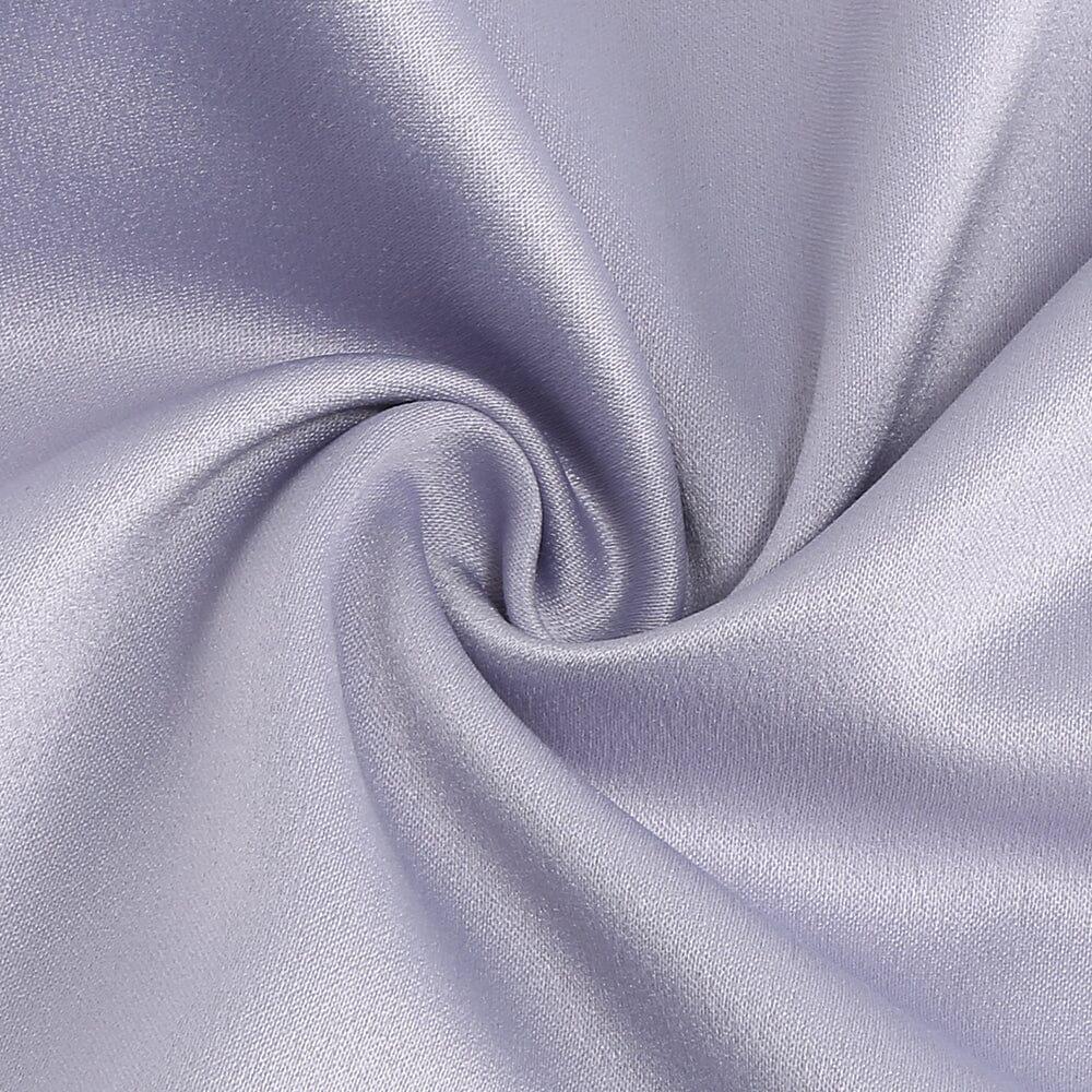 Mink Satin Sweetheart Neck Corset Front Split Maxi Dress