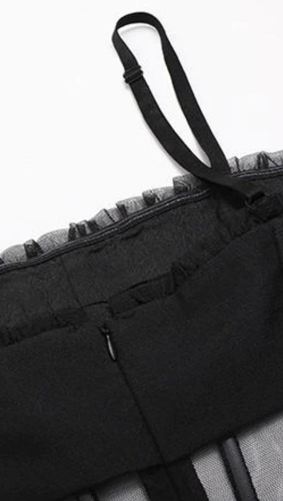 Mesh-Maxikleid in Schwarz