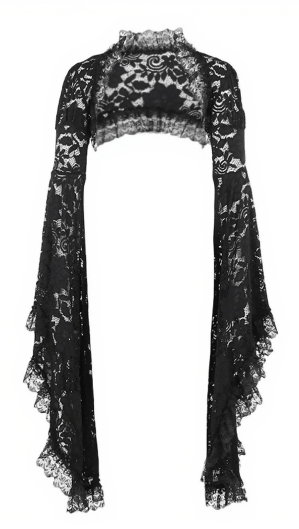 Malaz Flare Sleeve Lace Shrug