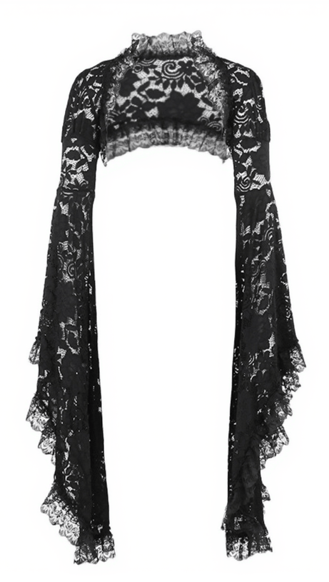 Coprispalle in pizzo con maniche a svasatura Malaz