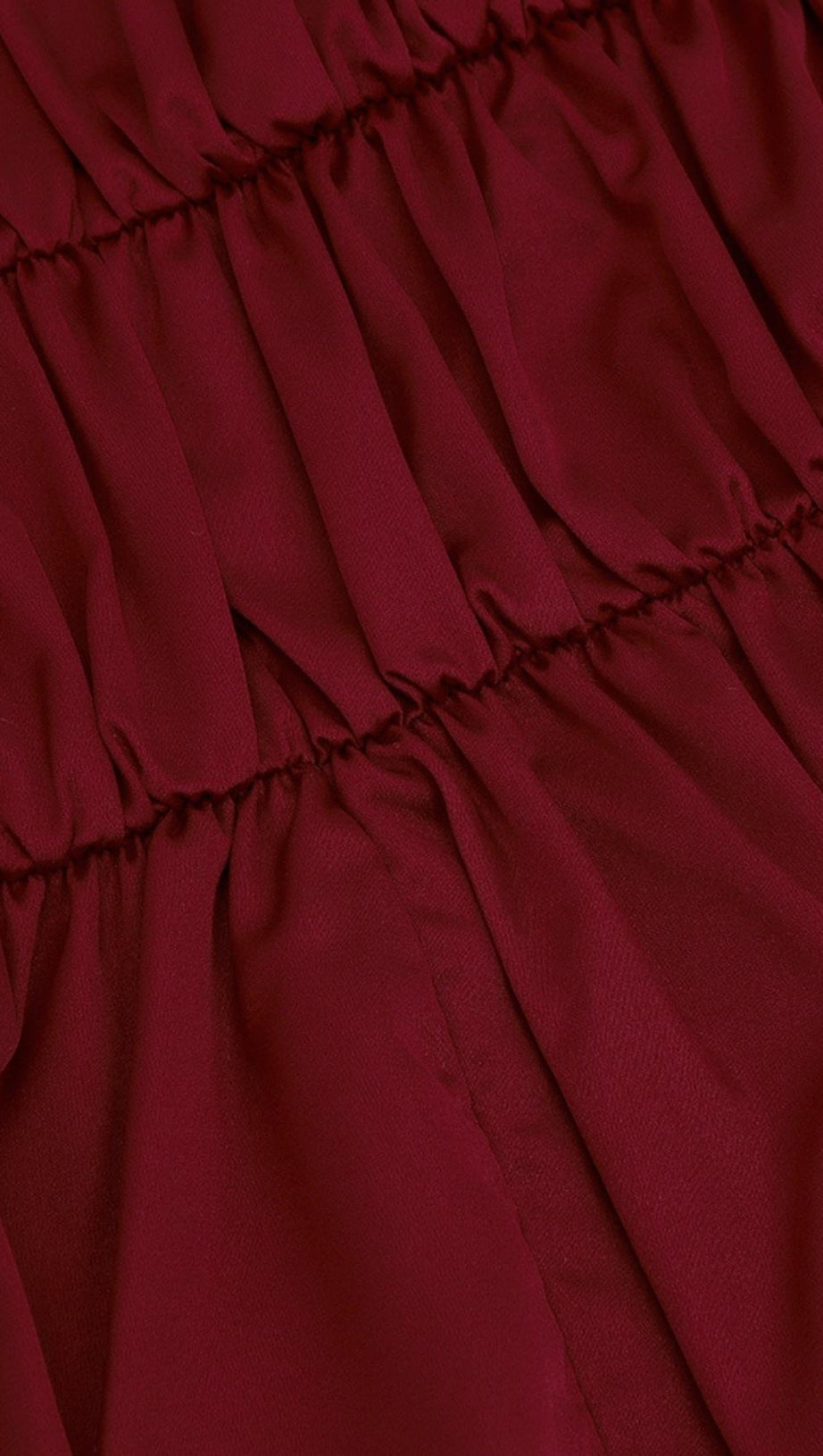 BANDAGE RUCHED MAXI DRESS IN RED