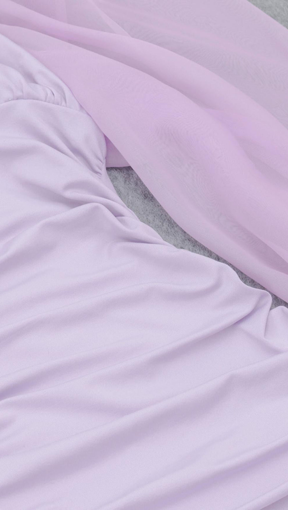 PLUS SIZE RUCHED MINI DRESS IN PURPLE