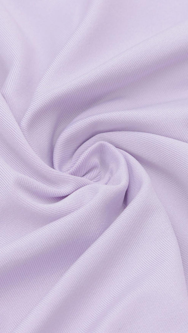 AIIZIE PLUS SIZE RUCHED MINI DRESS IN PURPLE - product image