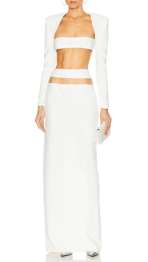 AIIZIE WHITE TWO PIECES BANDAGE SET - product image