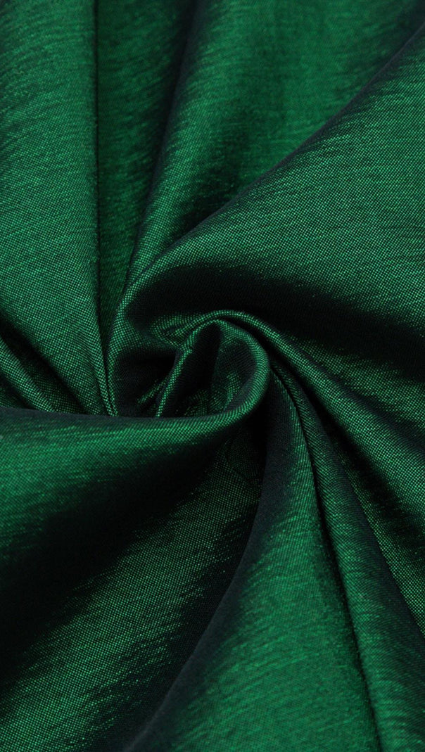 MIDIKLEID MIT ONE-SHOULDER-RÜSCHEN IN GRÜN