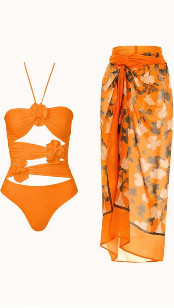 AIIZIE ELEVEN HALTERNECK SWIMWEAR TWO PIECE SET - product image