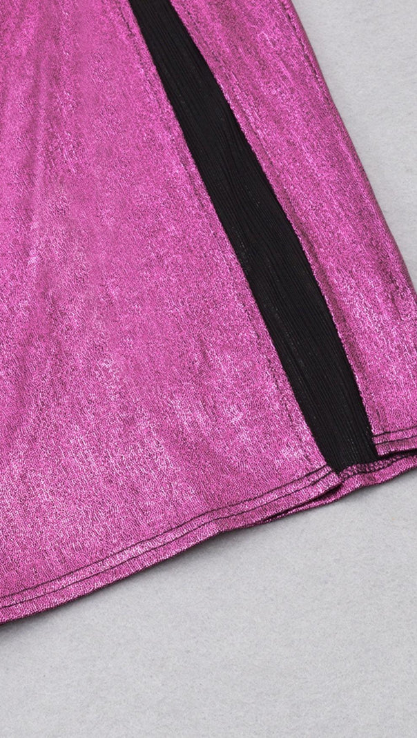 AIIZIE ONE SHOULDER LACE MAXI DRESS IN PURPLE - product image