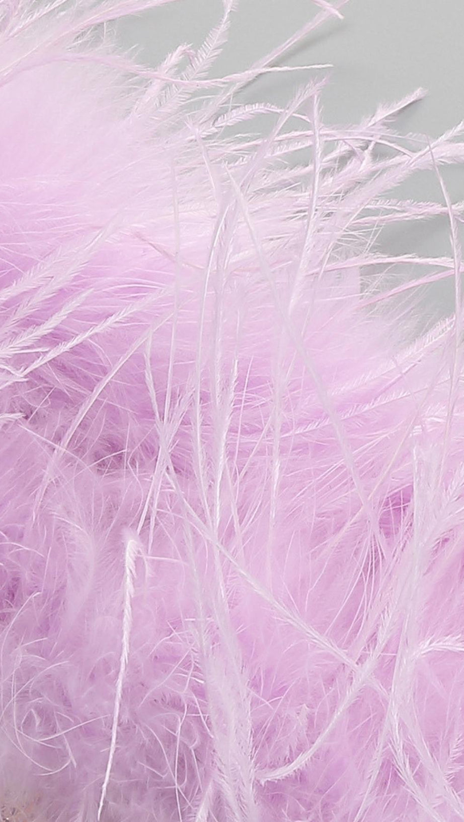 FEATHER SEQUIN MIDI DRESS IN PURPLE