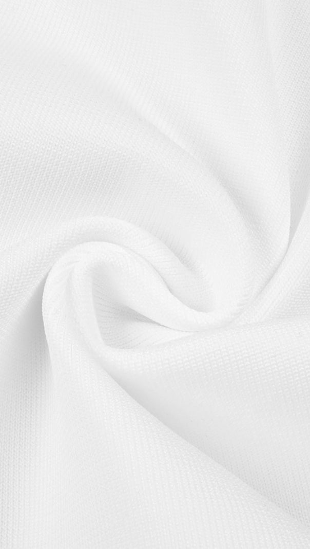 AIIZIE BANDAGE SLEEVELESS MIDI DRESS IN WHITE - product image