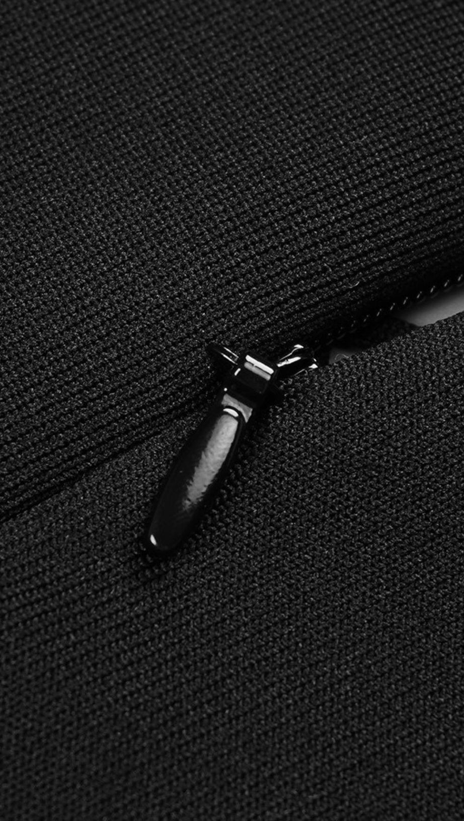 STRAPLESS CUT OUT MAXI DRESS IN BLACK