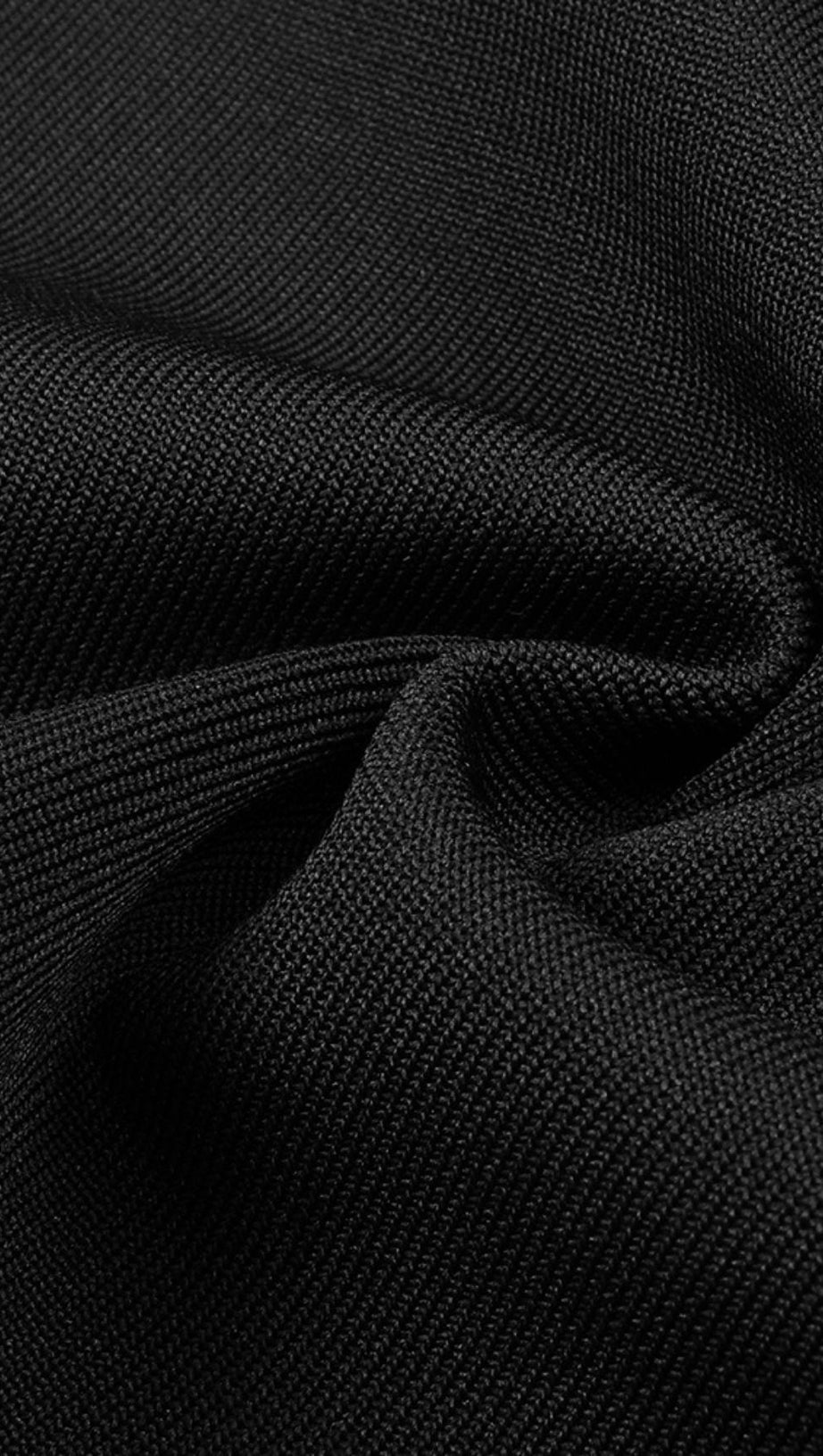 STRAPLESS CUT OUT MAXI DRESS IN BLACK