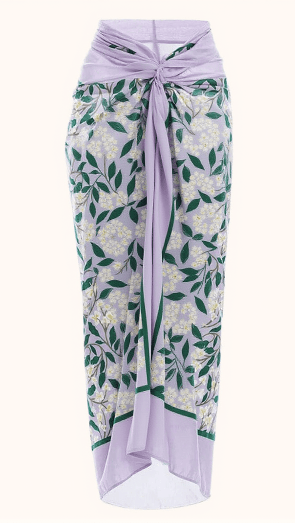 AIIZIE CALLY HALTERNECK SWIMWEAR TWO PIECE SET IN LILAC - product image