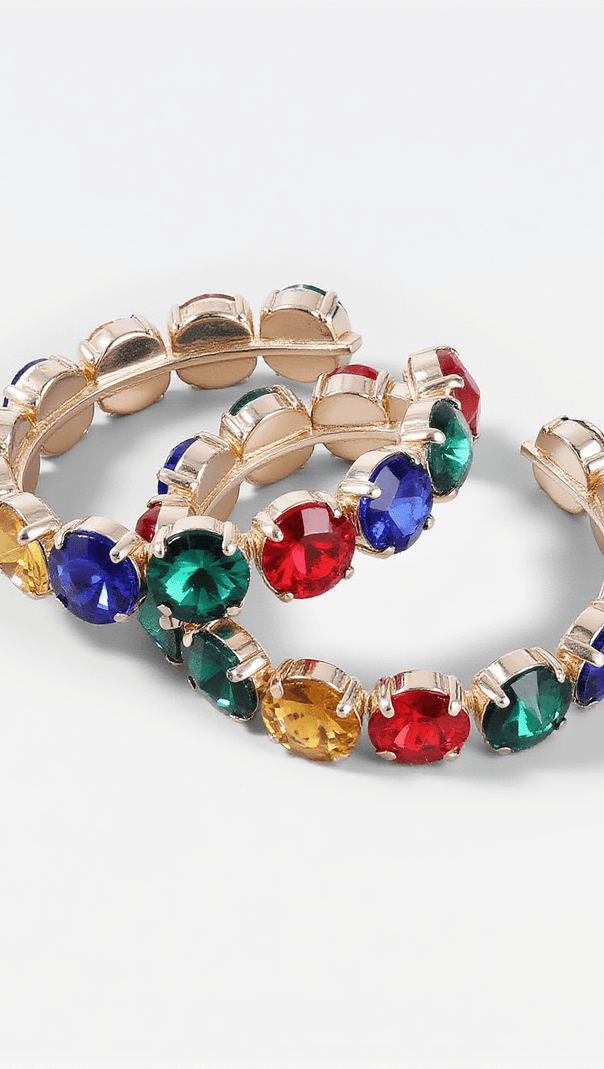 AIIZIE TERRA DIAMANTE HOOP EARRINGS - product image
