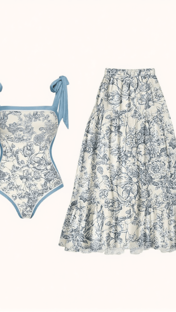 AIIZIE TABITHA FLORAL PRINTED SWIMWEAR TWO PIECE SET - product image