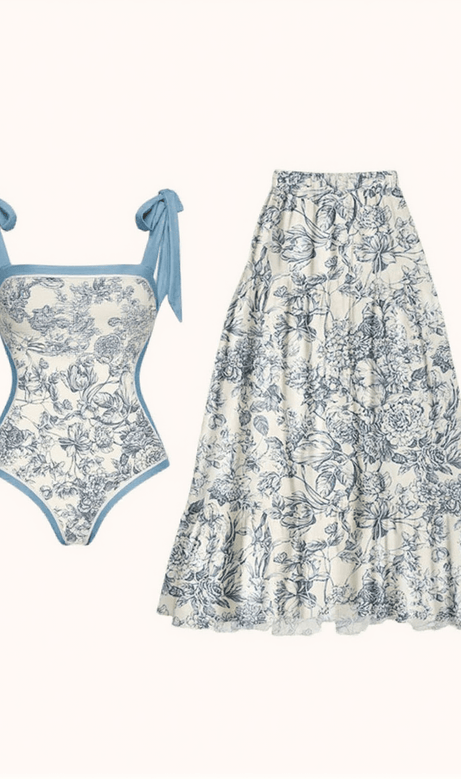 Costume da bagno Tabitha con stampa floreale, due pezzi