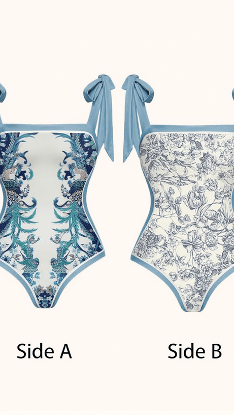 TABITHA FLORAL PRINTED SWIMWEAR TWO PIECE SET