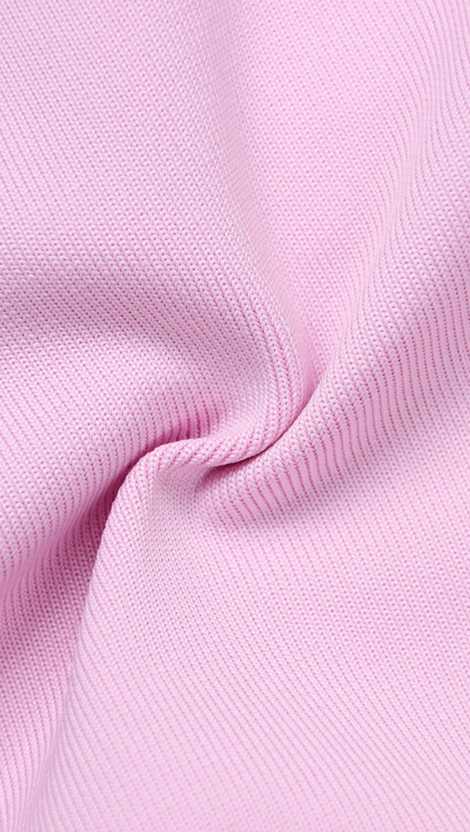 ABITO MIDI A MANICHE LUNGHE CON TAGLIO ROSA