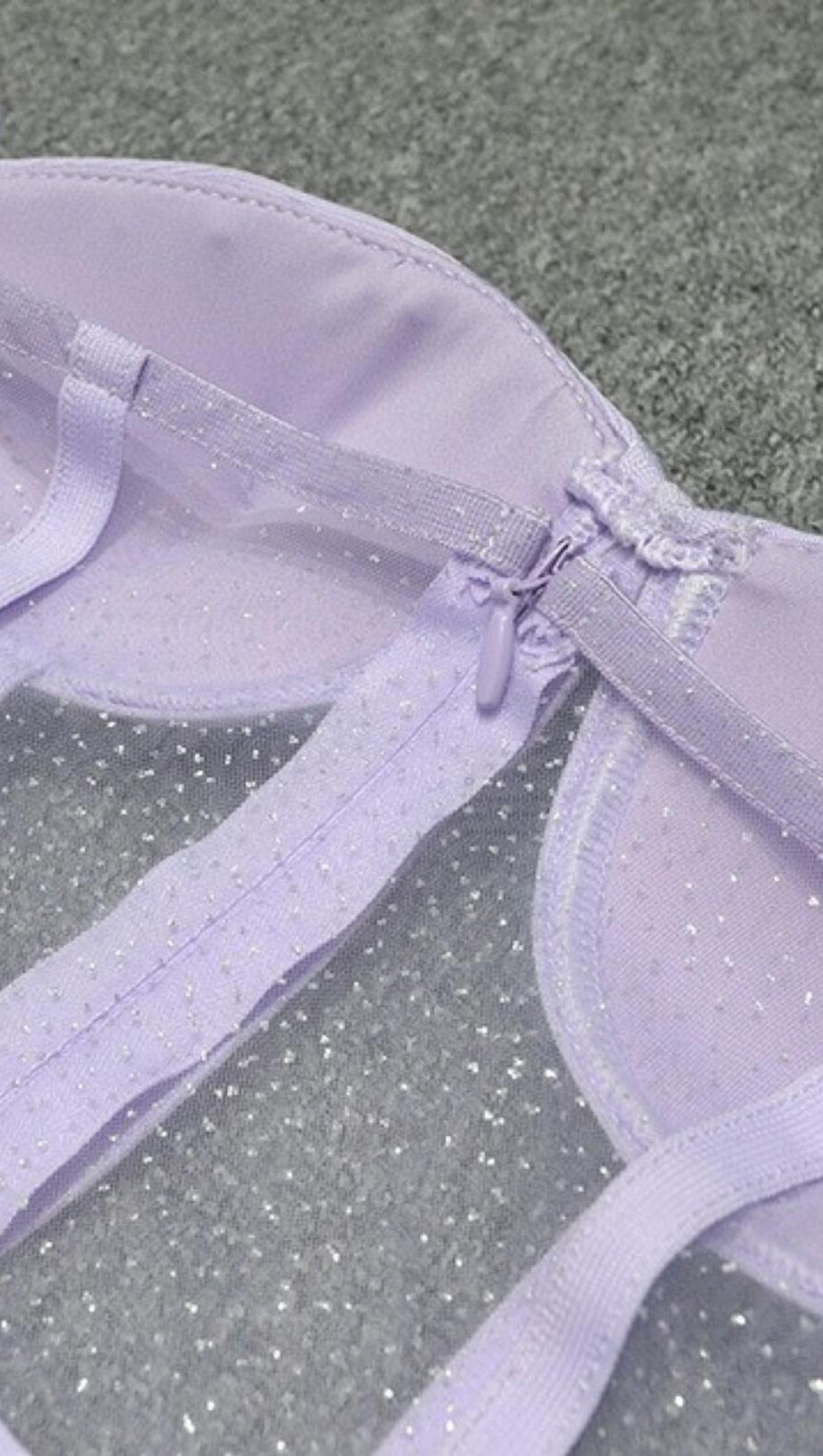 OFF SHOULDER SLIT MIDI DRESS IN PURPLE