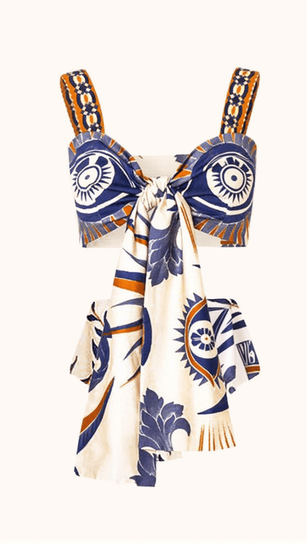 AIIZIE AUGUSTA PRINTED BIKINI THREE PIECE SET - product image