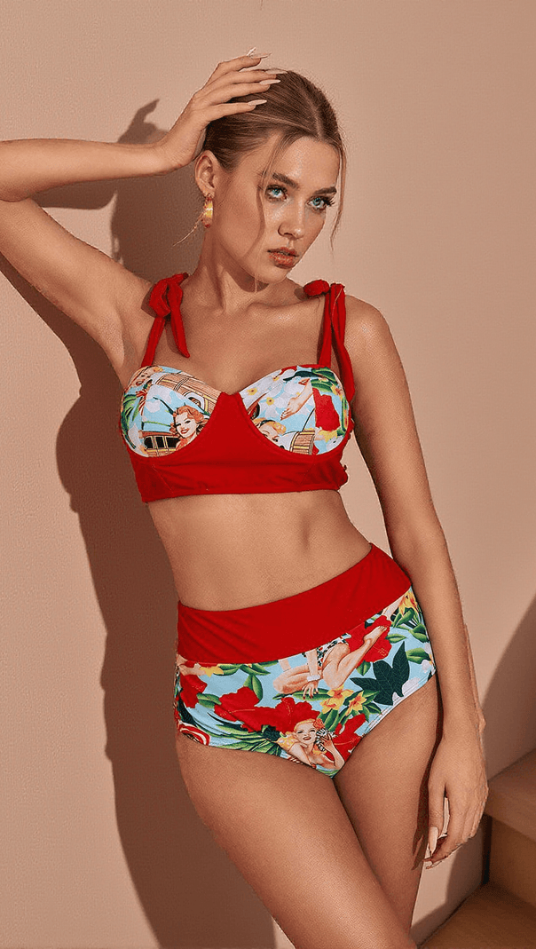 AIIZIE ROSEMARY BIKINI THREE PIECE SET - product image