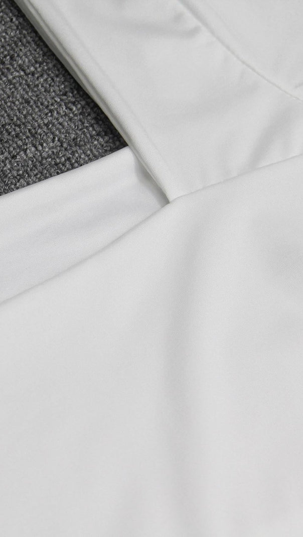 AIIZIE SQUARE NECK BODYCON MINI DRESS IN WHITE - product image