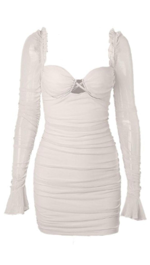 AIIZIE LONG SLEEVE BODYCON MINI DRESS - product image