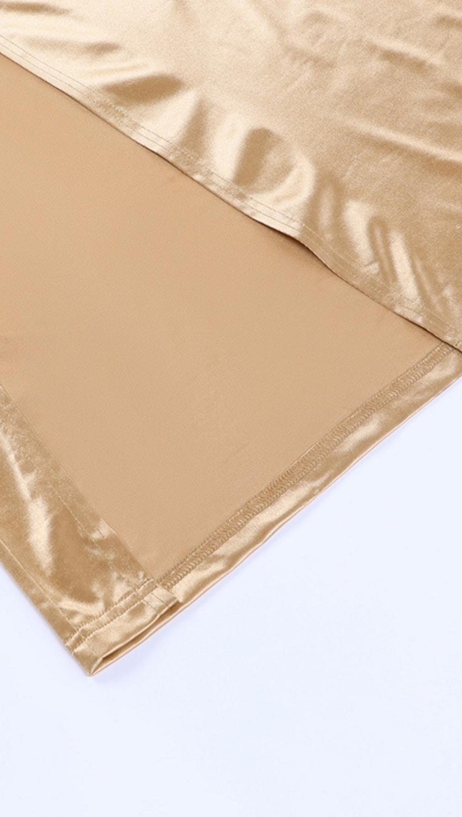 ONE SHOULDER BODYCON MAXI DRESS IN GOLD