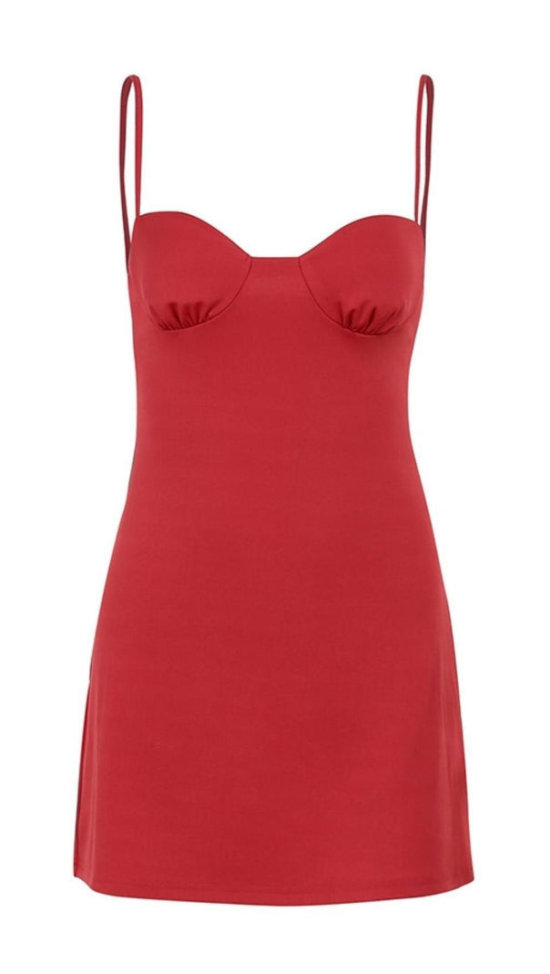 AIIZIE STRAP BACKLESS MINI DRESS - product image