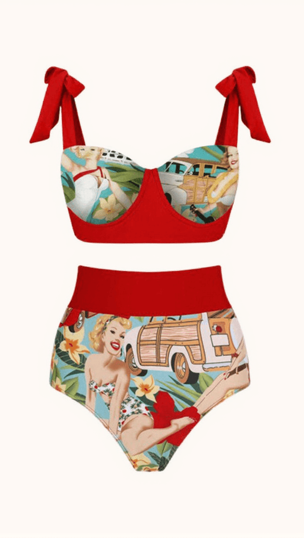 AIIZIE ROSEMARY BIKINI THREE PIECE SET - product image