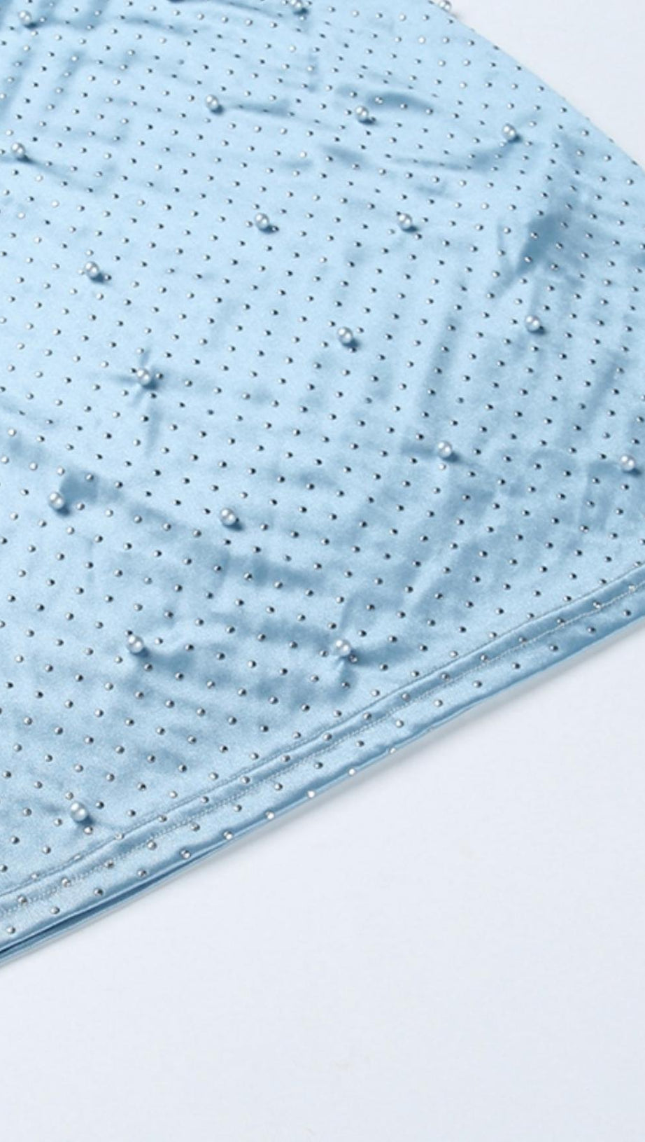 MINI ABITO ADERENTE CON SPALLINE BLU