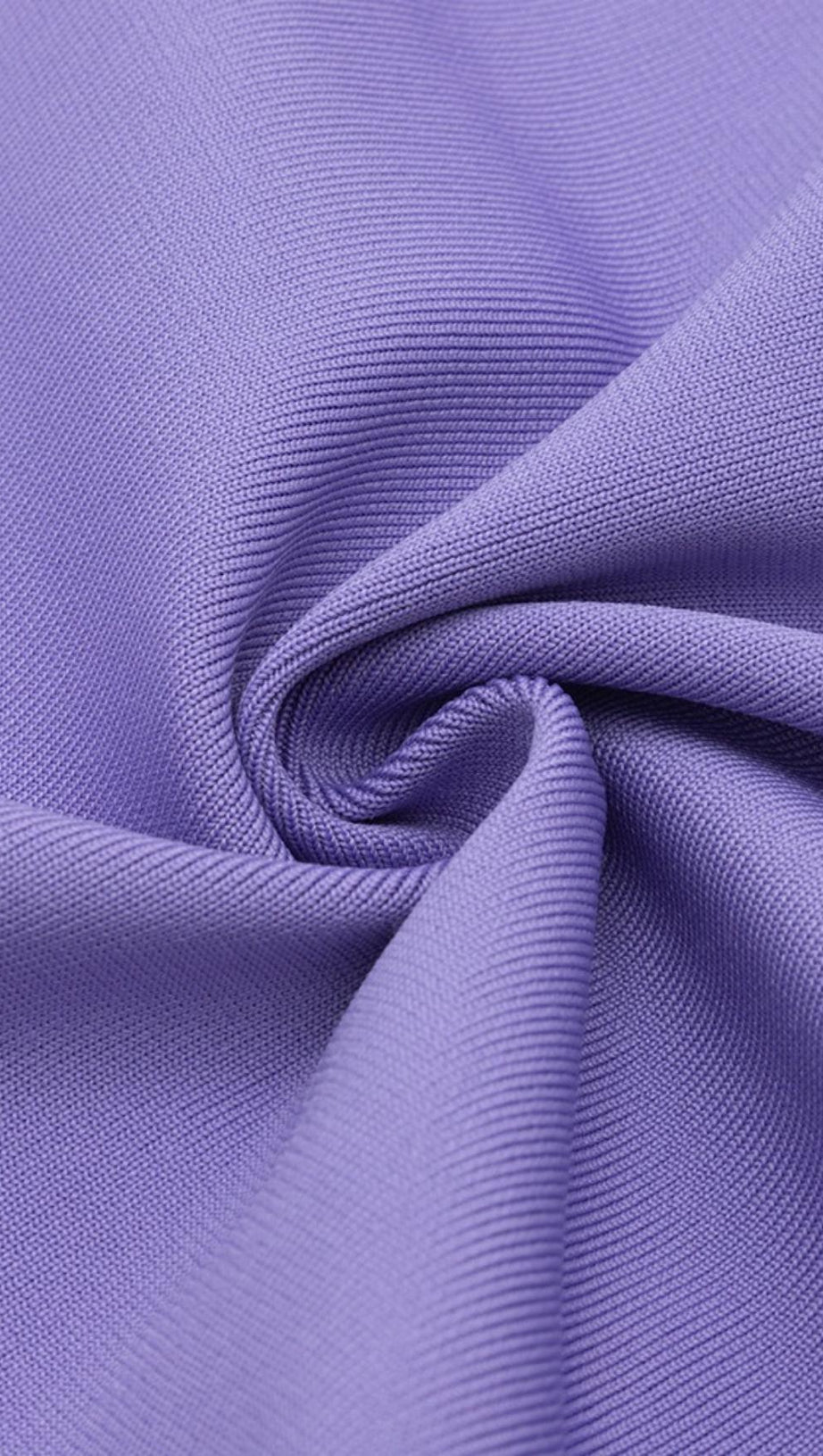 GAUZE RUCHED MIDI DRESS IN PURPLE