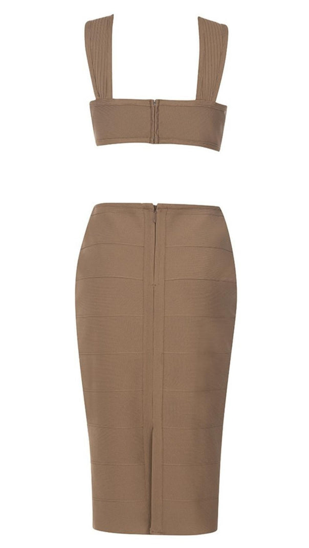 AIIZIE CUT OUT BODYCON MIDI DRESS - product image