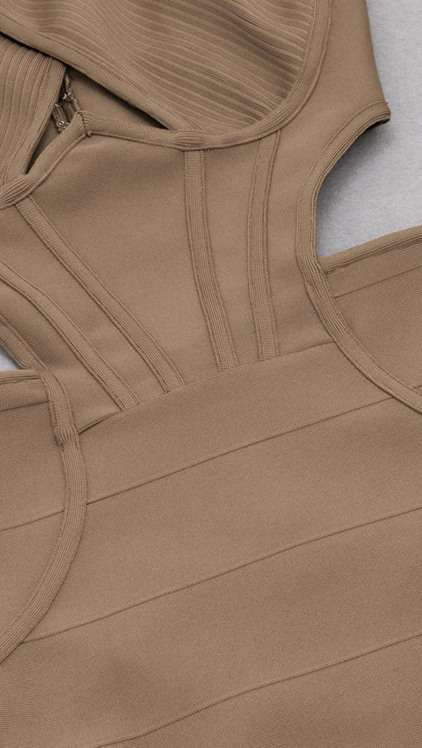AIIZIE CUT OUT BODYCON MIDI DRESS - product image