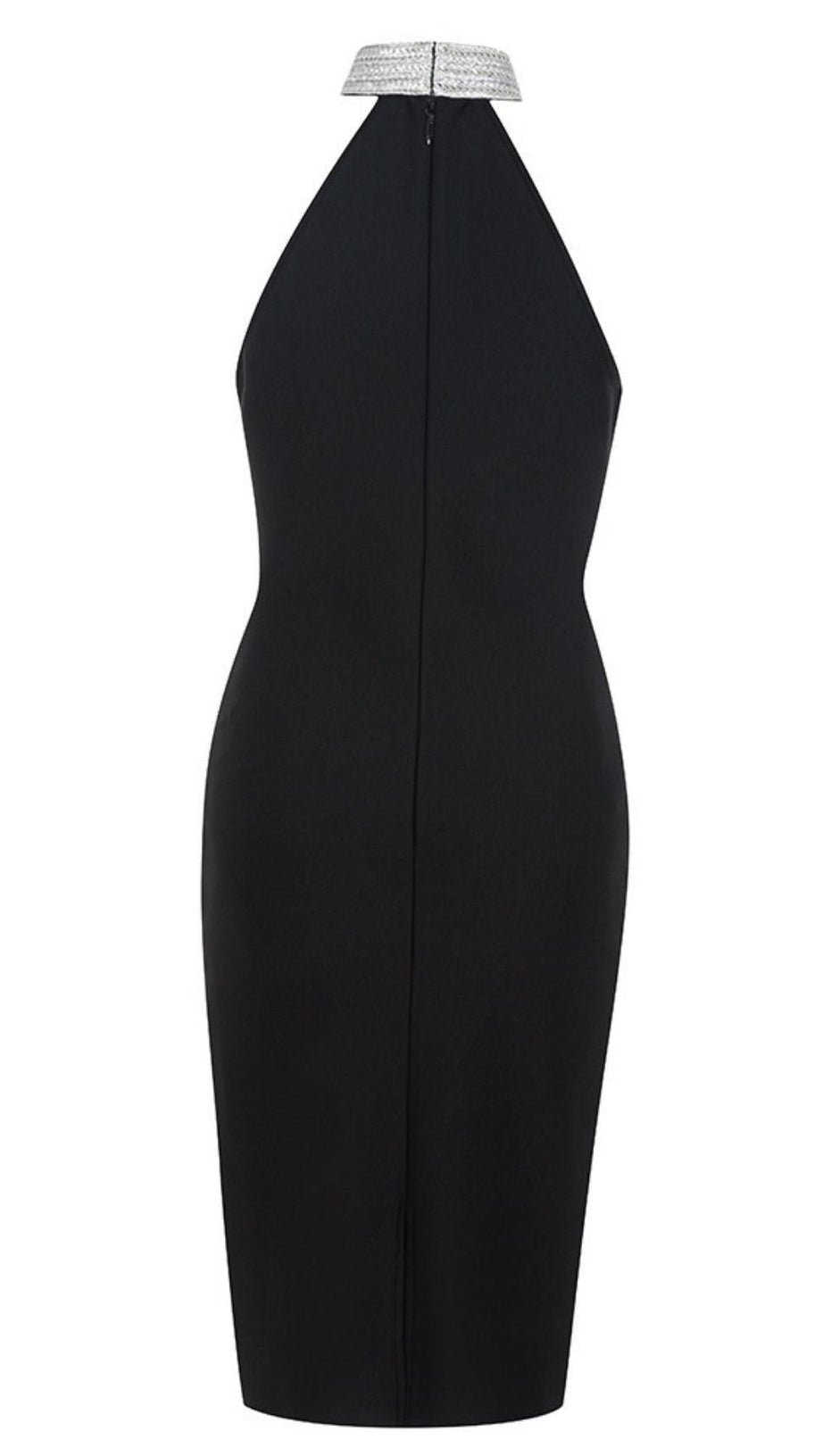 Neckholder-Minikleid mit Figurbetontem Schnitt