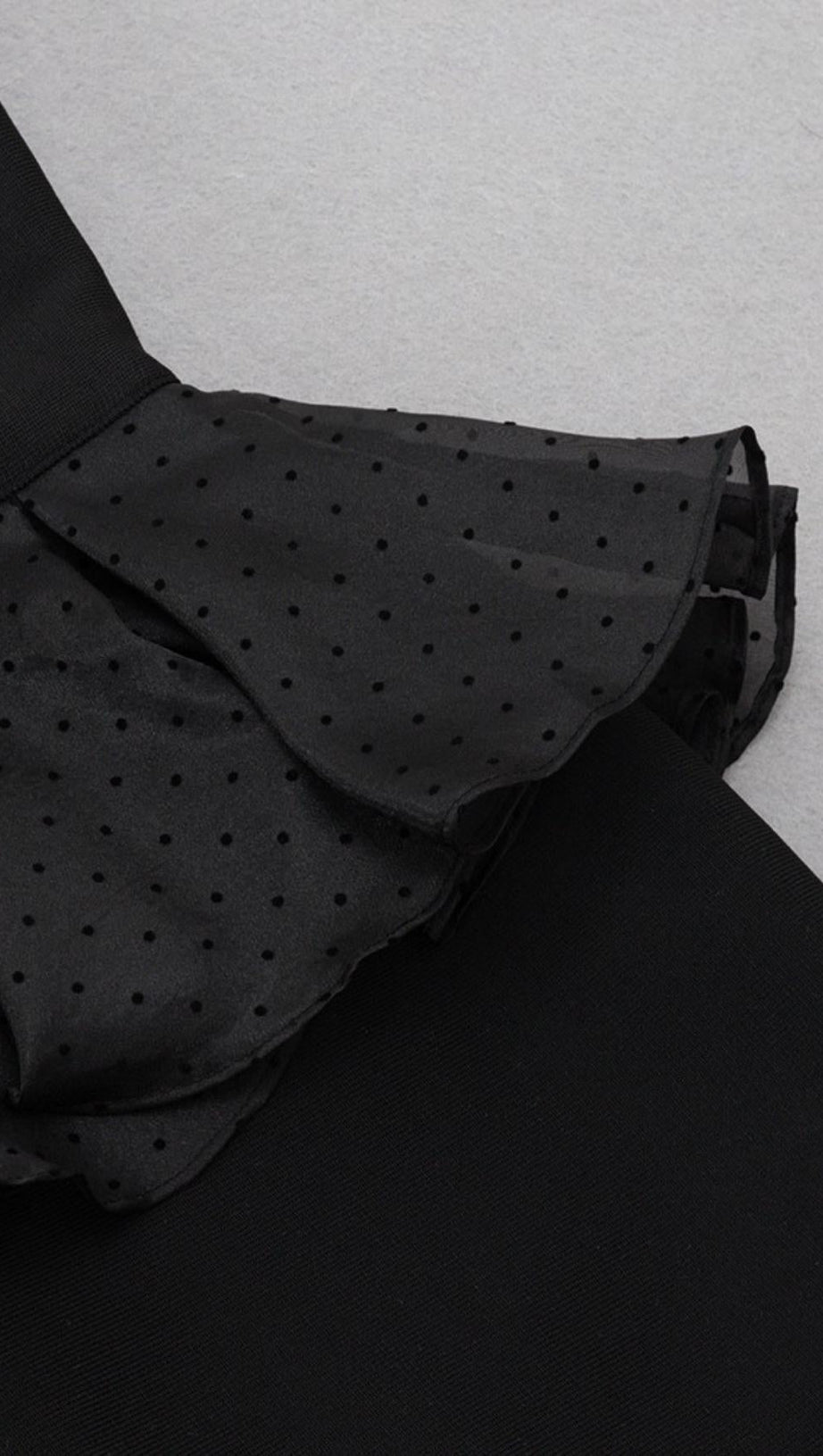 HALTER BANDAGE MIDI DRESS IN BLACK